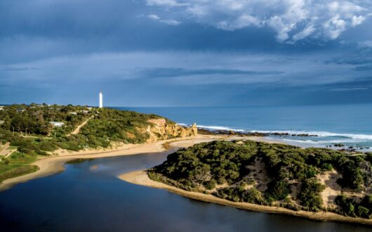 Aerial of Aireys Inlet
